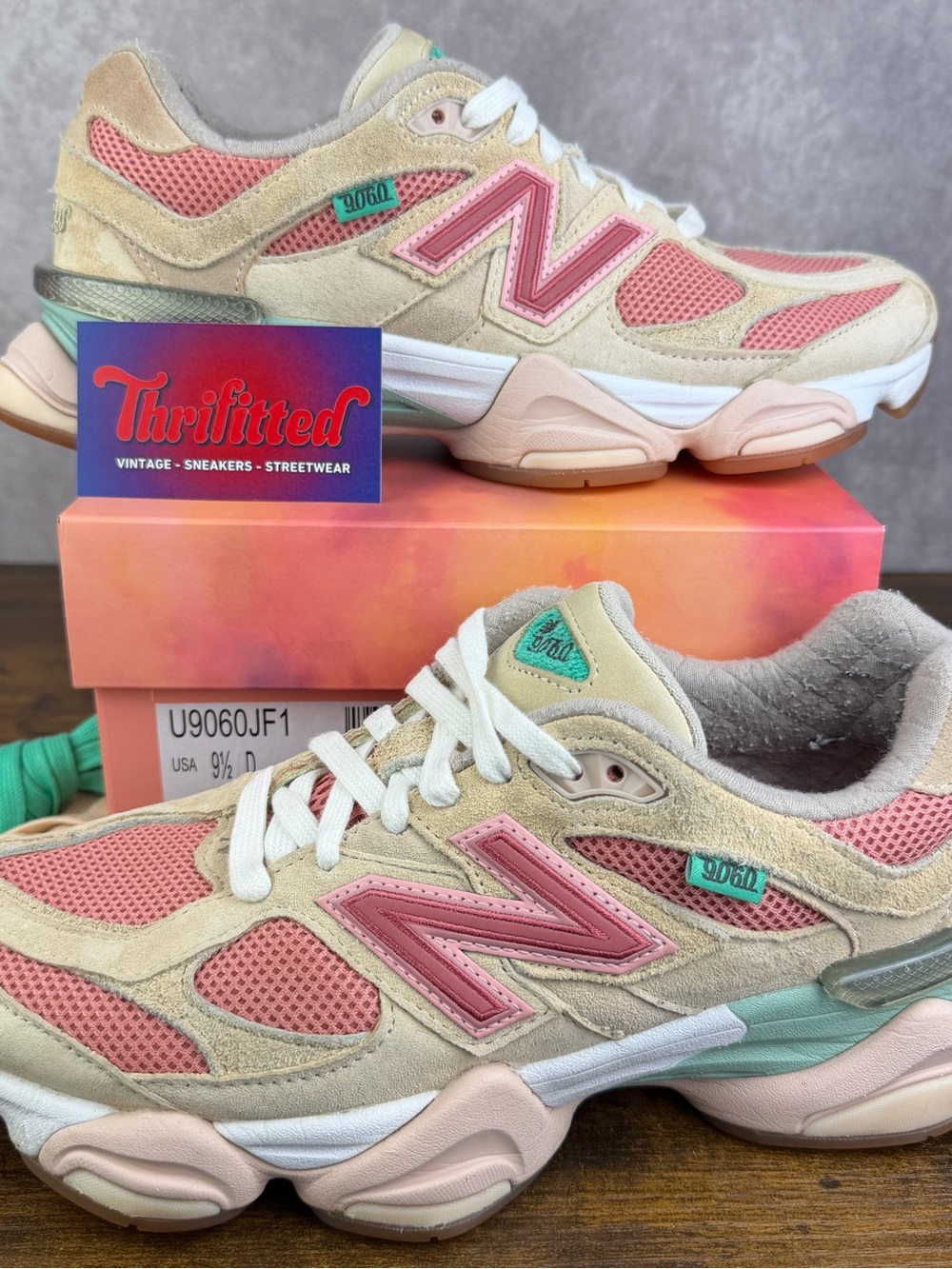 New Balance 9060 Joe Freshgoods Inside Voice Penny Cookie Pink Size 9.5 U9060JF1